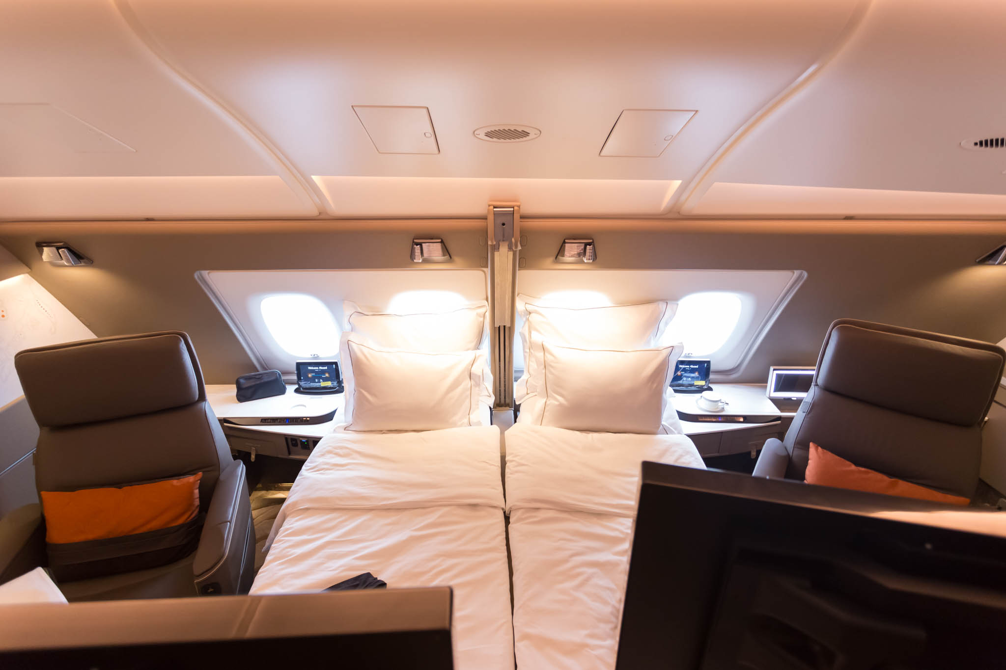 a two beds in a plane