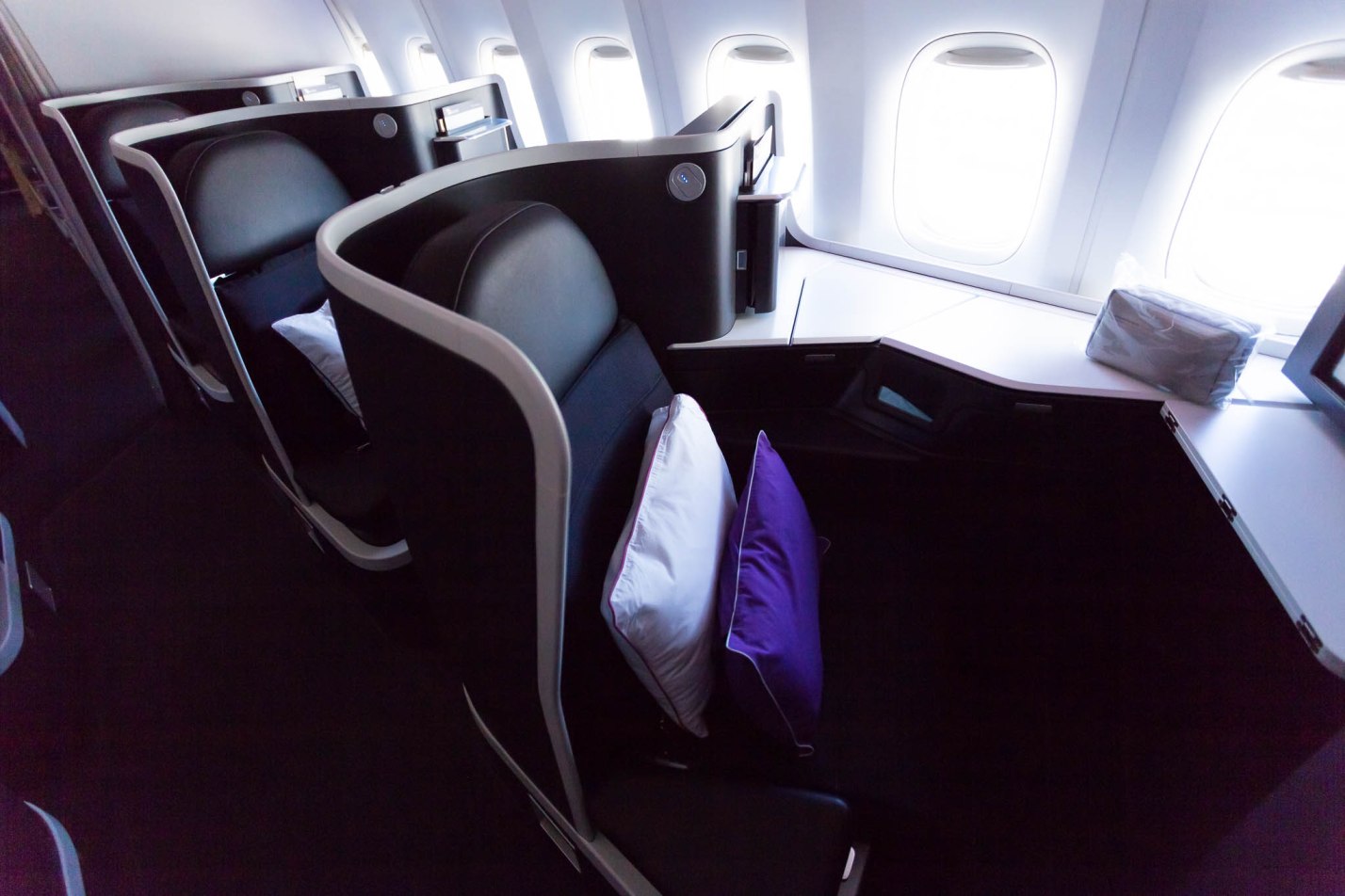 a seat in a plane