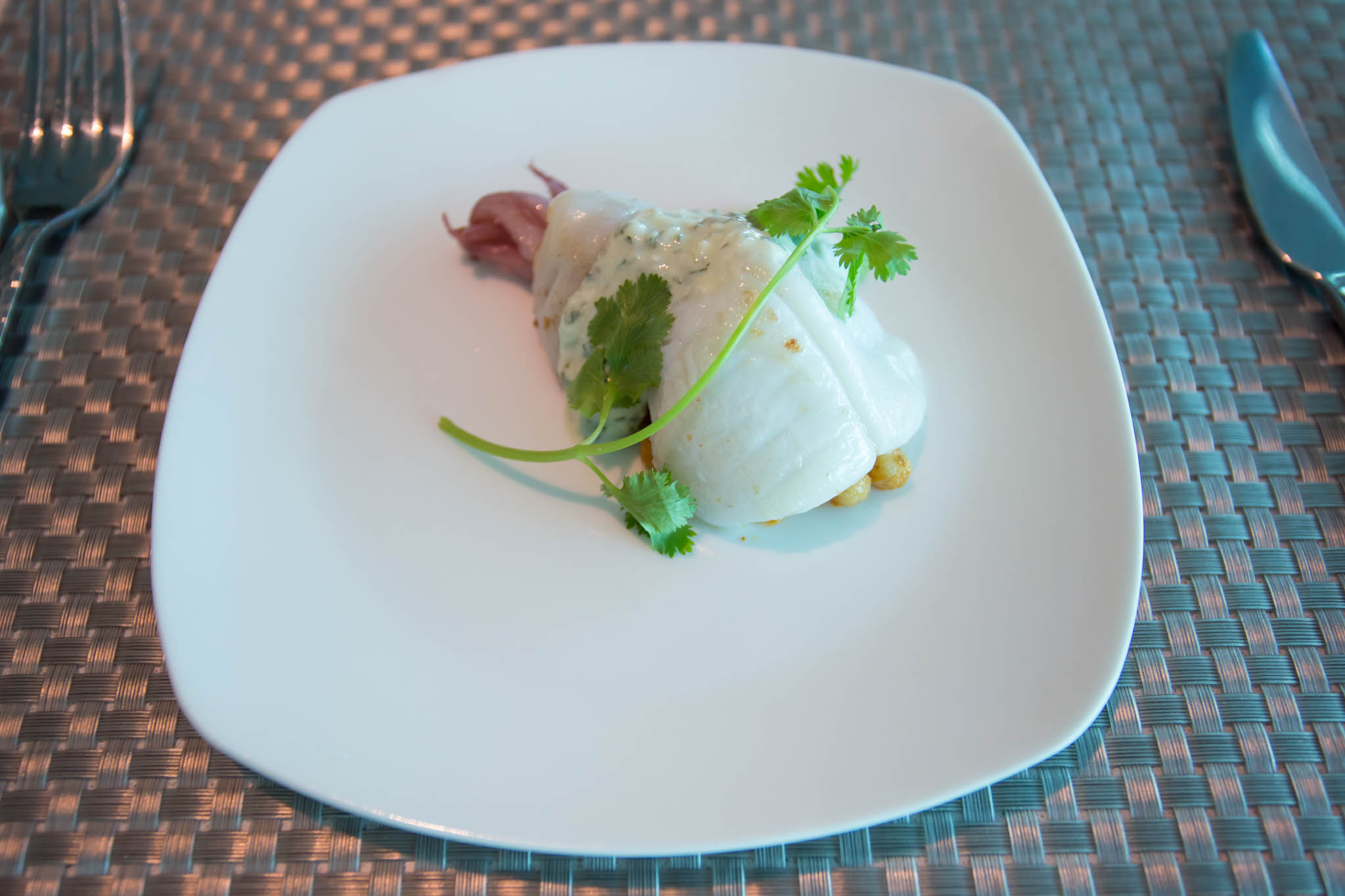 a plate of food on a table