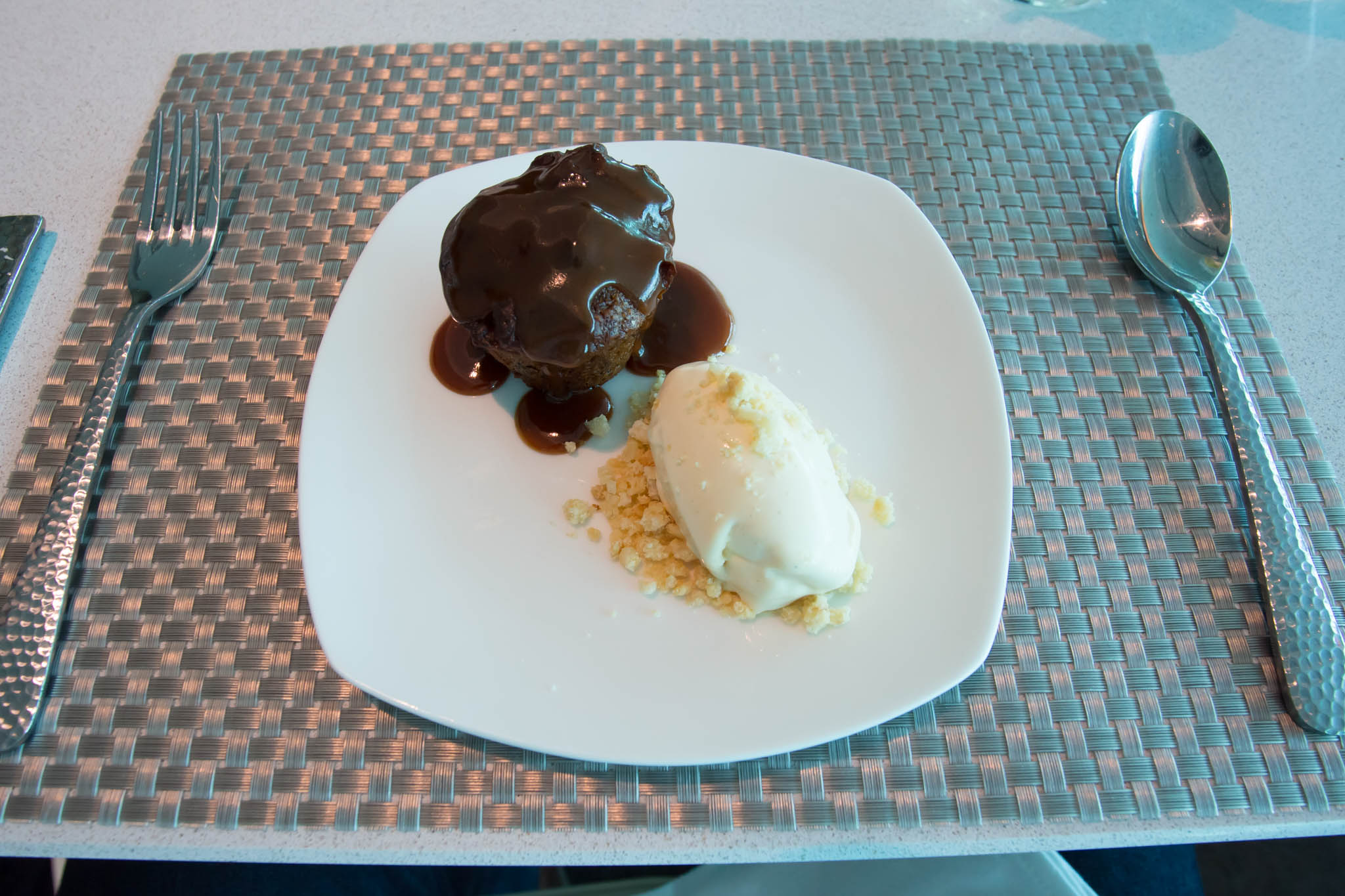 a plate of food on a table