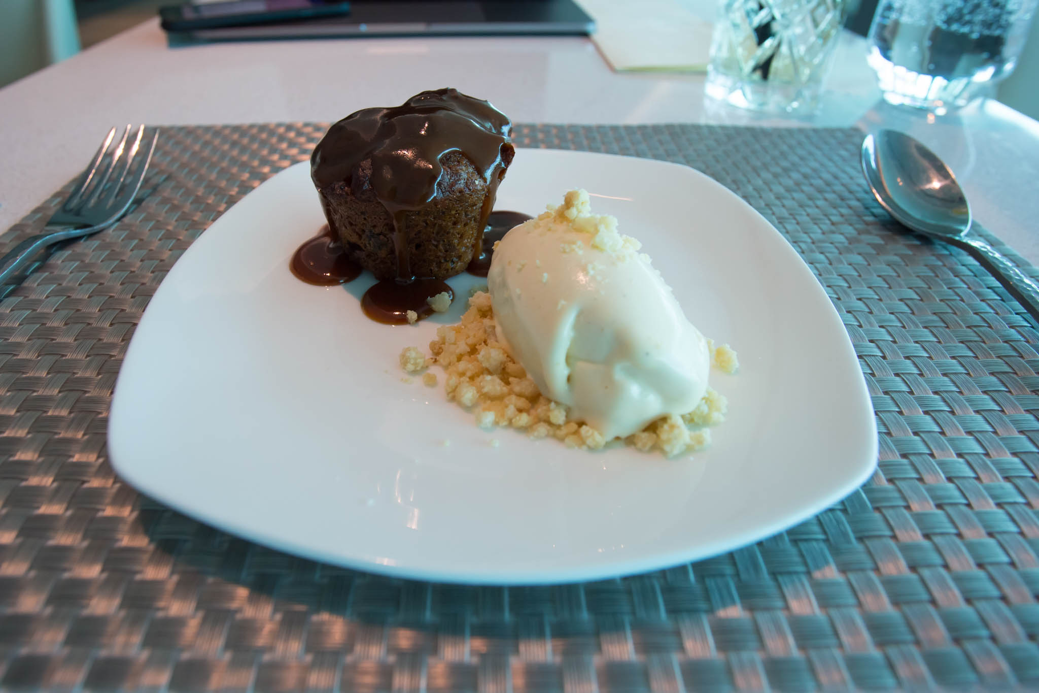 a plate of food on a table