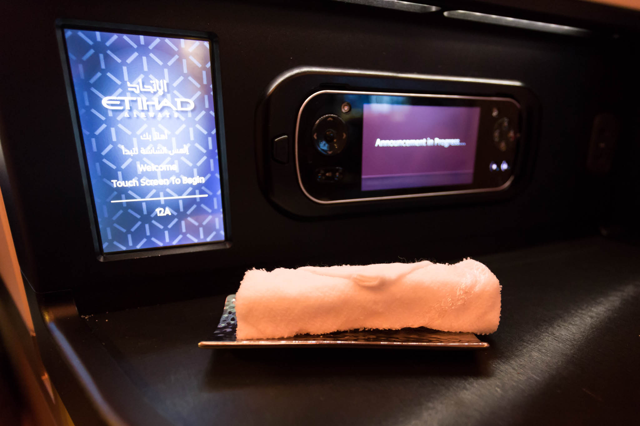 a cotton candy on a metal plate