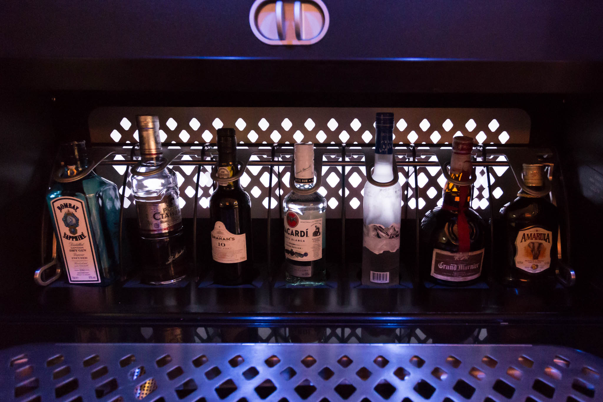 a group of bottles of alcohol