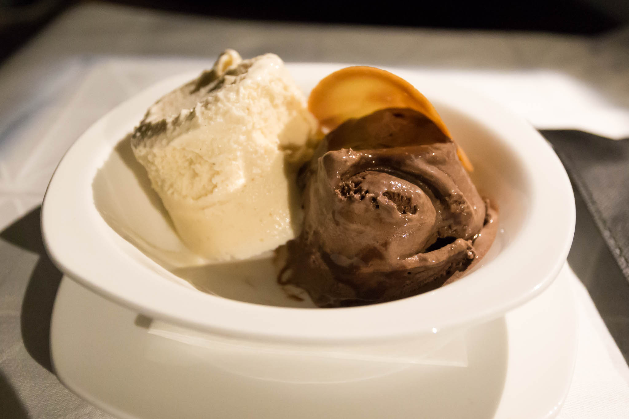 a bowl of ice cream