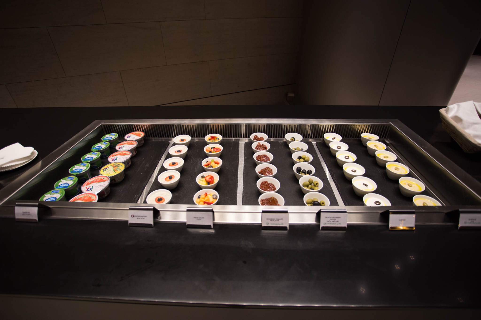 a tray of food on a counter
