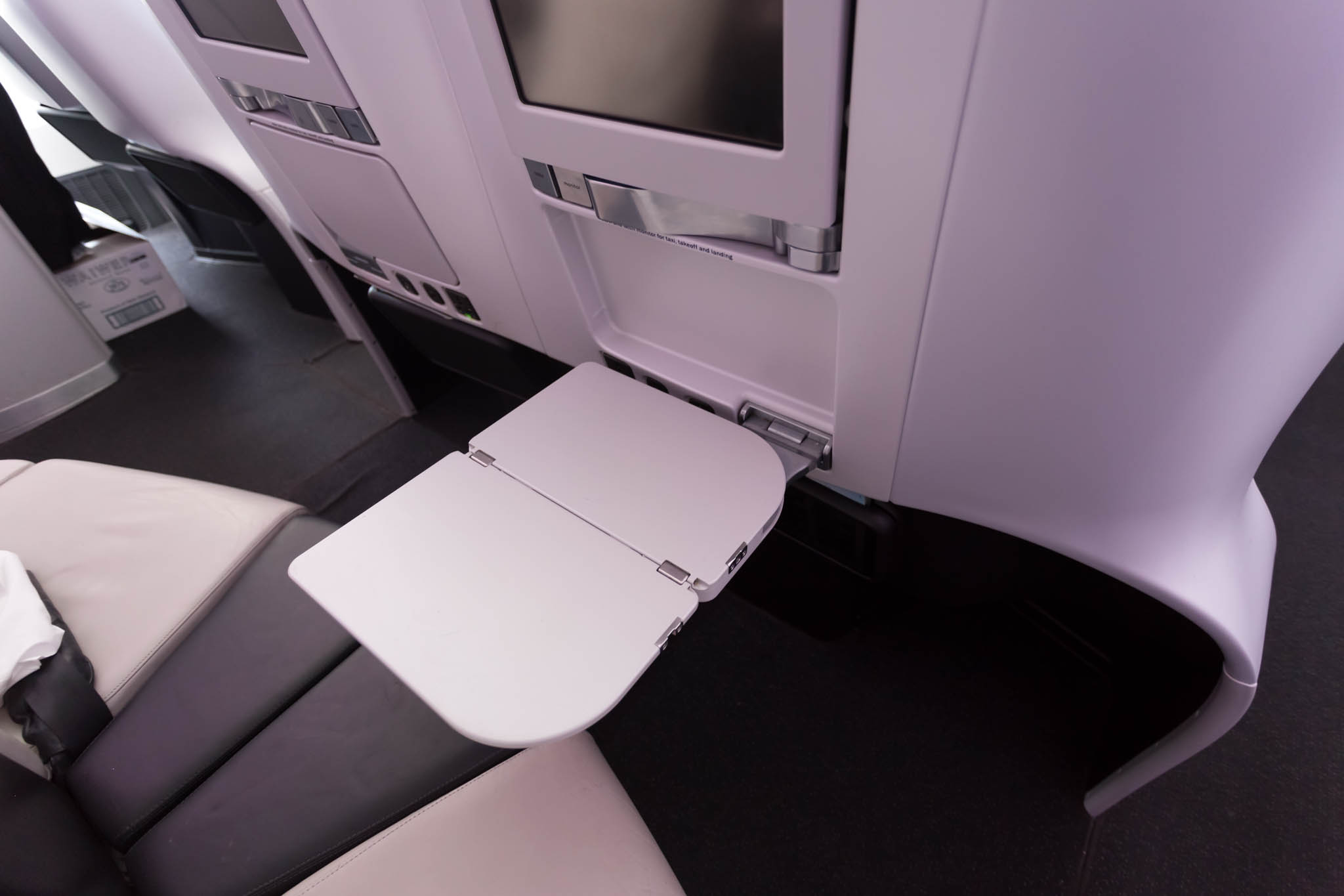 a seat on a seat in an airplane
