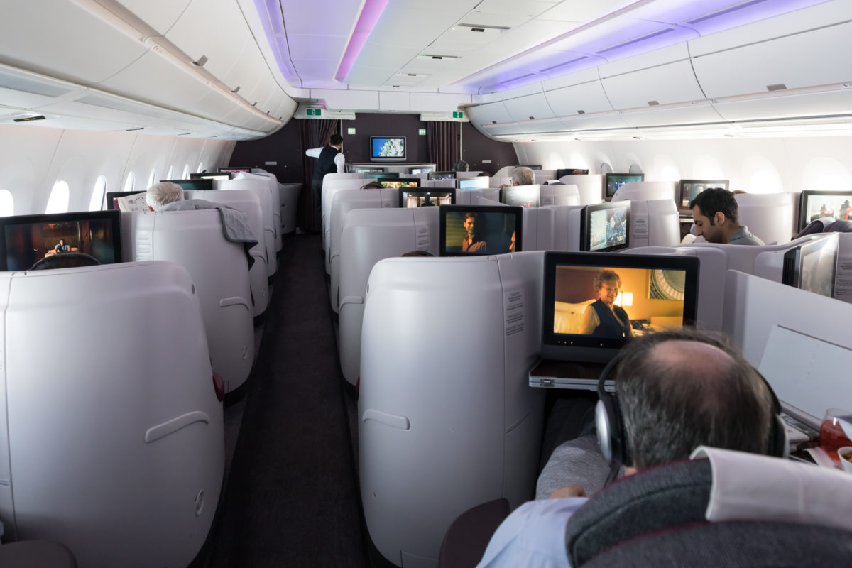 Review - Qatar Airways A350 Business Class Singapore - Doha - Points ...