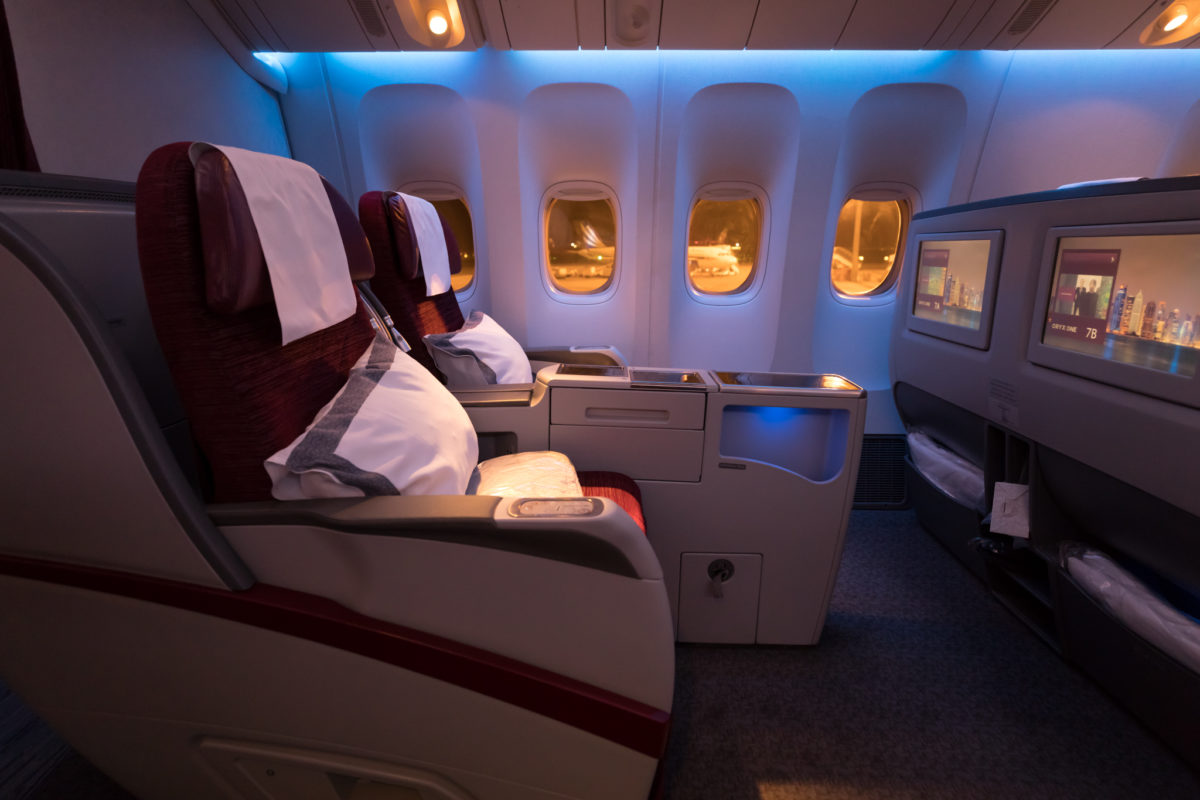 Review - Qatar 777-200LR Business Class Doha - Auckland, The Longest ...