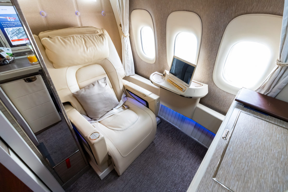 Review - Emirates New 777 First Class, Dubai - Brussels - Zac George