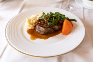 a plate of food on a table