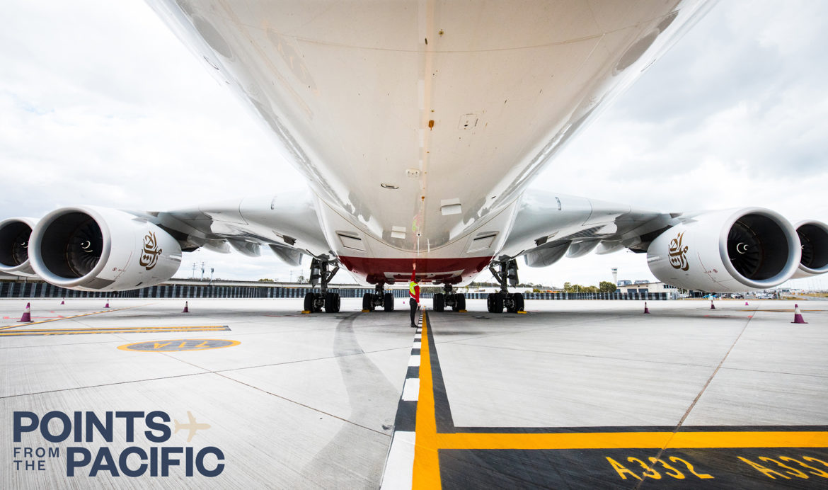 the bottom of a plane