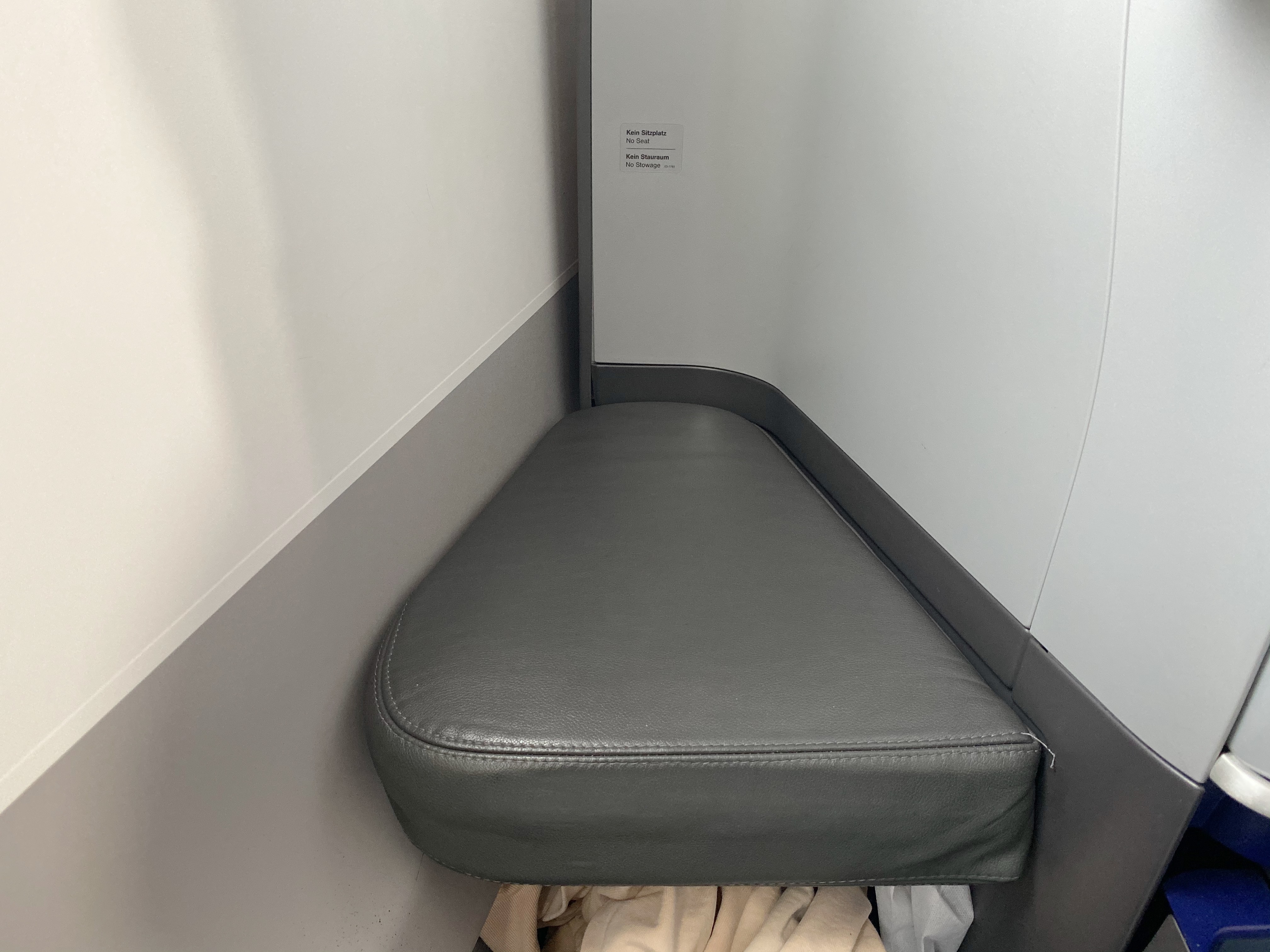a seat in a corner