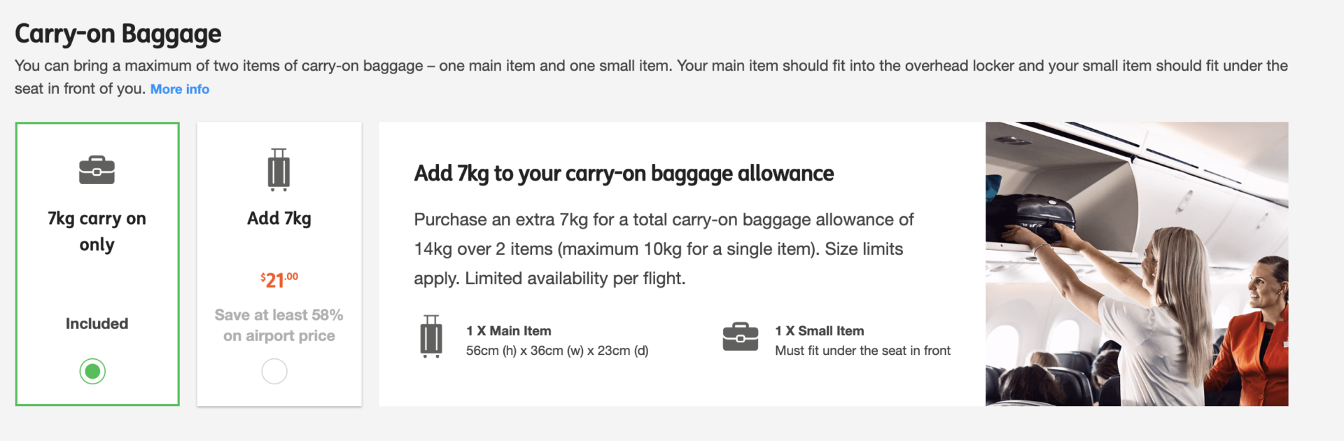 jetstar baggage rules carry on