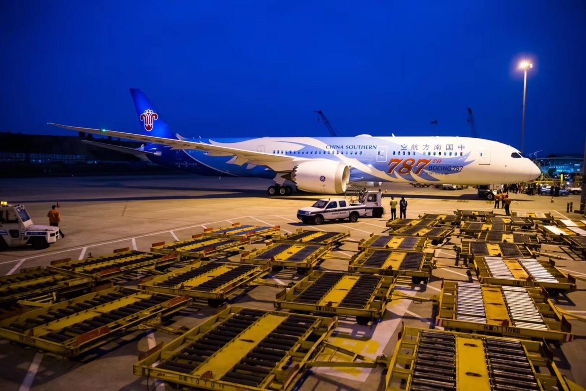 a large airplane on the tarmac
