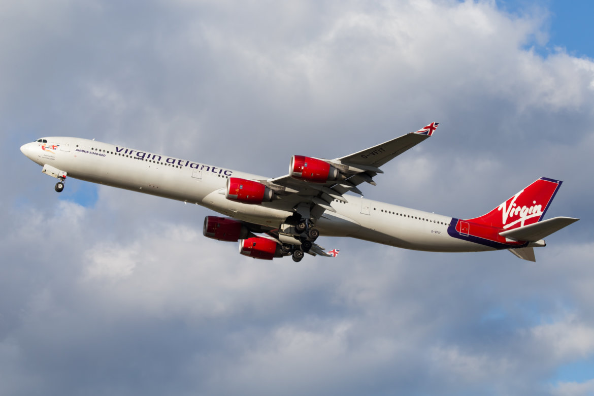 a plane flying in the sky