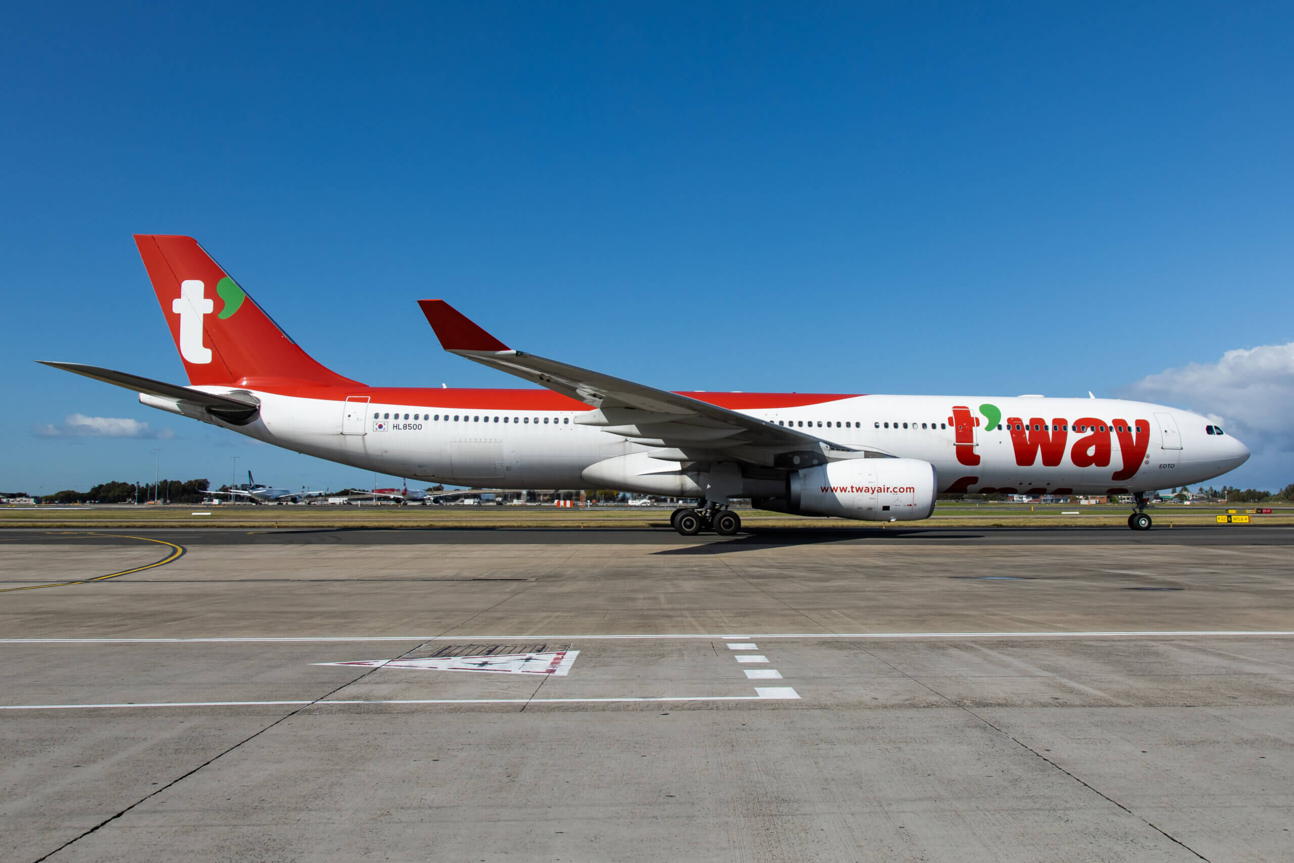 a large airplane on a runway